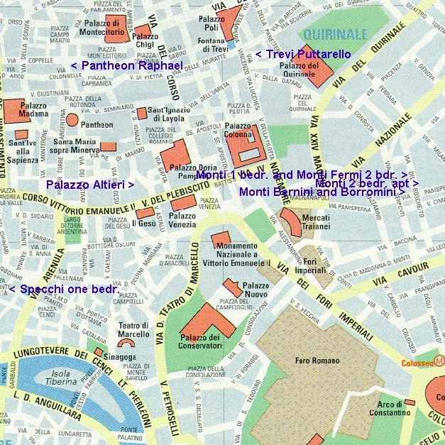 section B2 of Rome map
