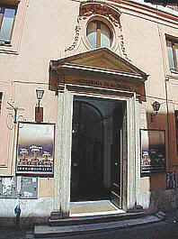 Entrance of the Academy of Santa Cecilia in Via Vittoria