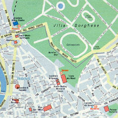 Rome map, Rome city map, Rome's centre map, Rome centro storico map ...